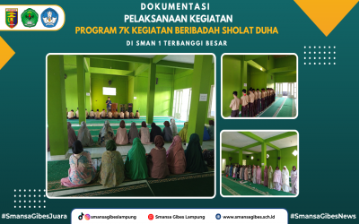 SMA Negeri 1 Terbanggi Besar Laksanakan Program 7 Kebiasaan Anak Indonesia Hebat Melalui Sholat Duha Bersama