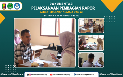 Pembagian Rapor Semester Genap Kelas X dan XI Di SMAN 1 Terbanggi Besar Berlangsung Tertib dan Lancar