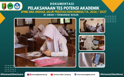 Pelaksanaan Tes Potensi Akademik SPMB SMA Unggul di SMAN 1 Terbanggi Besar Berlangsung Berbasis CBT